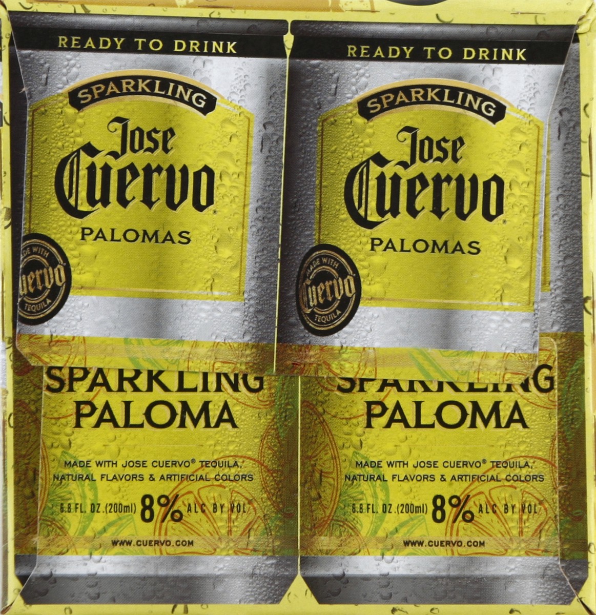 slide 2 of 6, Jose Cuervo Sparkling Margarita Paloma Ready to Drink Cocktail - 4-200 ml, 4 ct; 200 ml