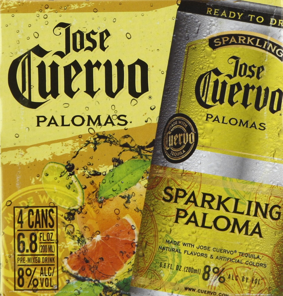 slide 5 of 6, Jose Cuervo Sparkling Margarita Paloma Ready to Drink Cocktail - 4-200 ml, 4 ct; 200 ml