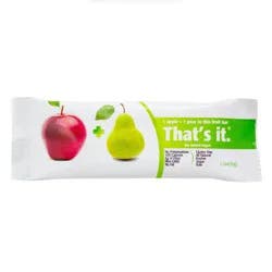 That's it. Apple & Pear Nutrition Bar