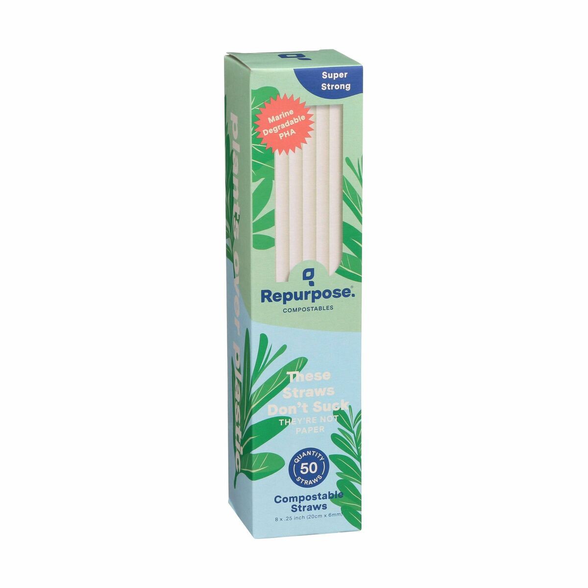 slide 2 of 11, Repurpose Compostable Bendable Straws, 50 ct