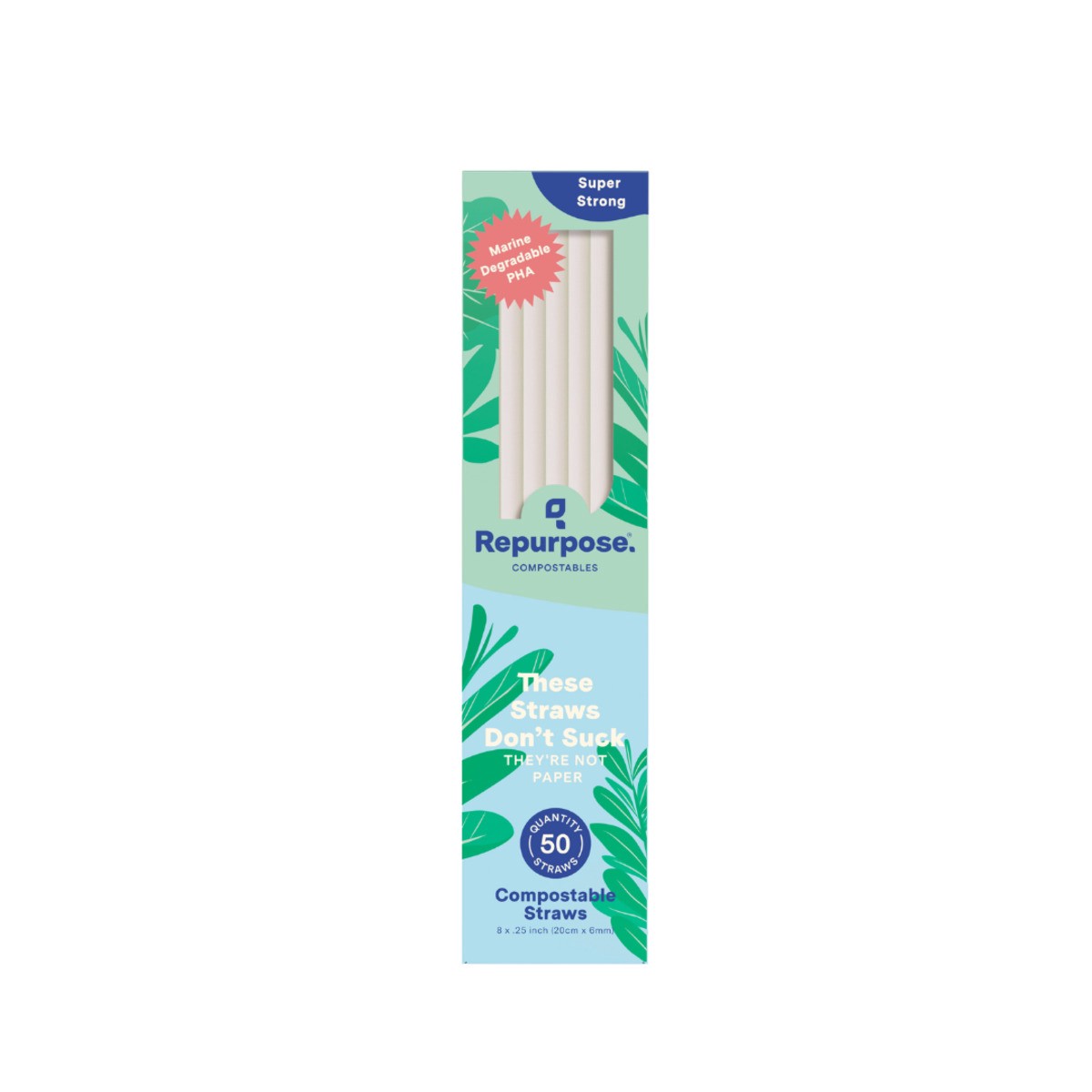 slide 1 of 11, Repurpose Compostable Bendable Straws, 50 ct