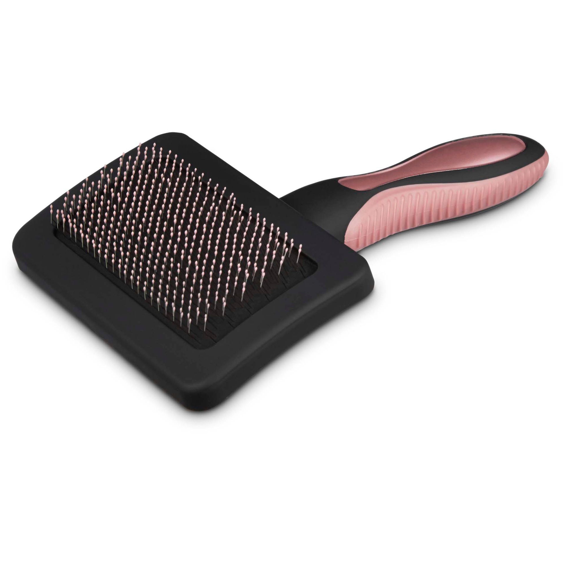 slide 1 of 1, Well & Good Rose Gold Cushion Slicker Dog Brush, LG