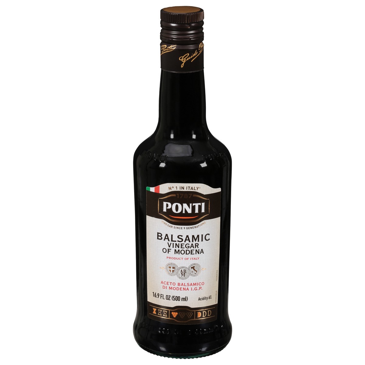 slide 1 of 9, Ponti Balsamic Vinegar Of Modena, 16.9 fl oz