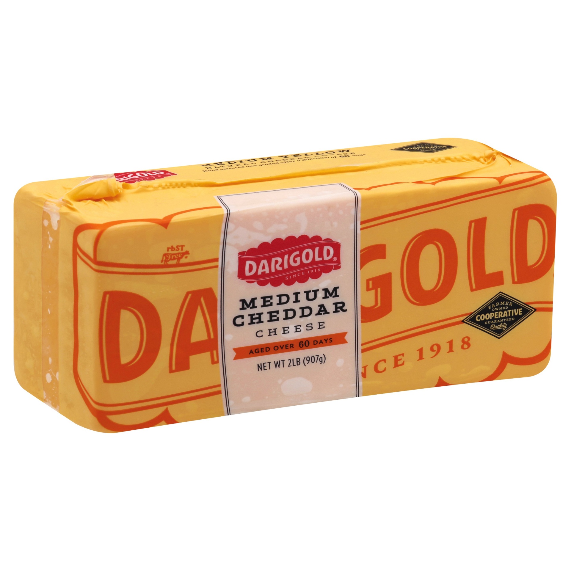 slide 1 of 6, Darigold Medium Yellow Cheddar Block, 2 lb