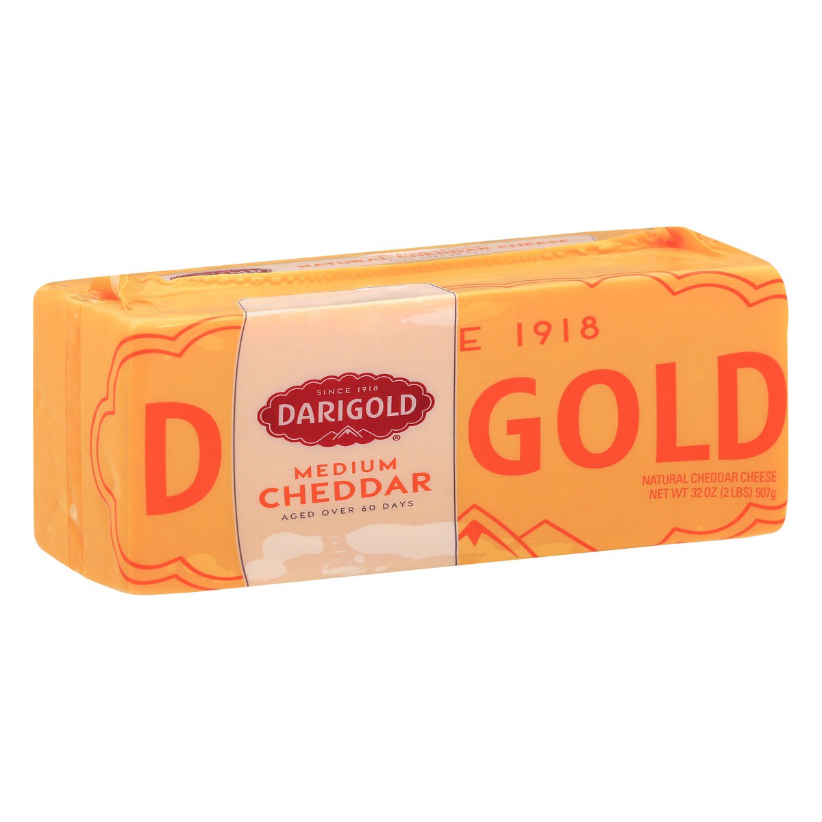 slide 1 of 9, Darigold Medium Yellow Cheddar Block, 32 oz