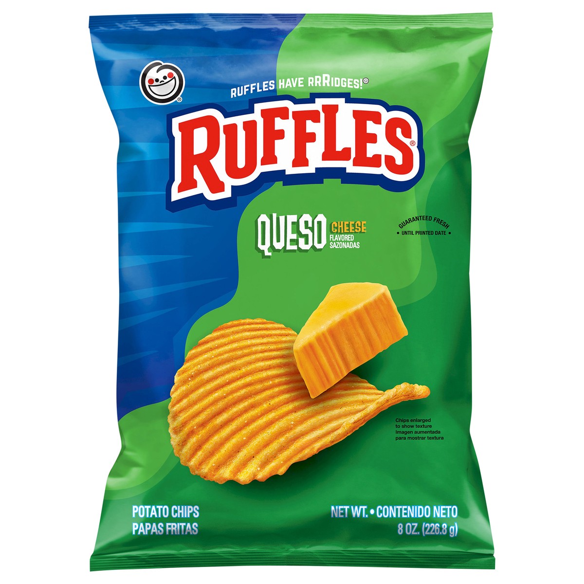 slide 1 of 5, Ruffles Potato Chips, Cheese Flavored - 8 oz, 8 oz