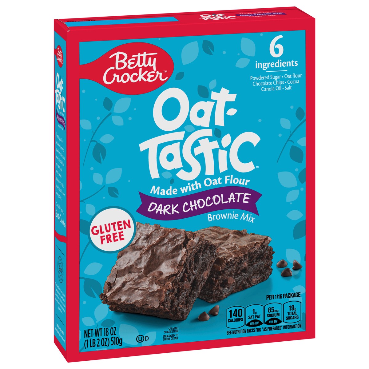 slide 14 of 14, Betty Crocker Oat-Tastic Dark Chocolate Brownie Mix, 18 oz, 18 oz