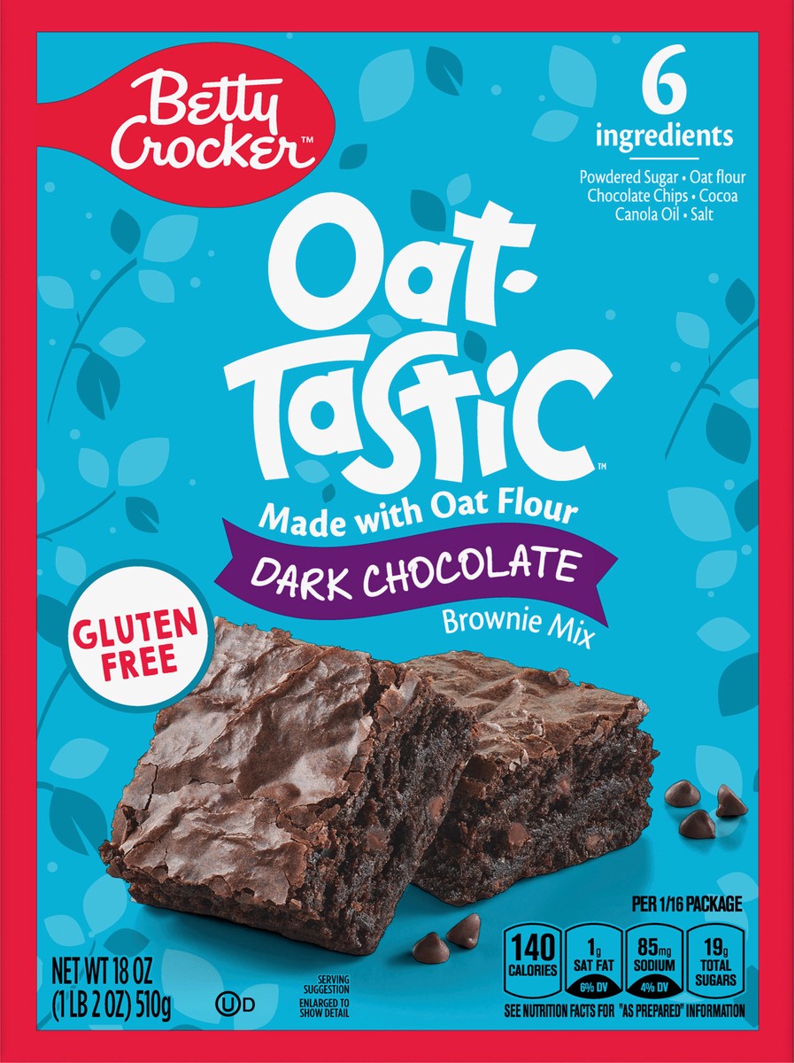 slide 5 of 14, Betty Crocker Oat-Tastic Dark Chocolate Brownie Mix, 18 oz, 18 oz