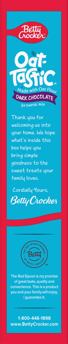 slide 4 of 14, Betty Crocker Oat-Tastic Dark Chocolate Brownie Mix, 18 oz, 18 oz