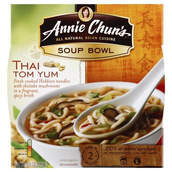 slide 1 of 1, Annie Chun's Thai Tom Yum Noodle Soup Bowl, 5.9 oz