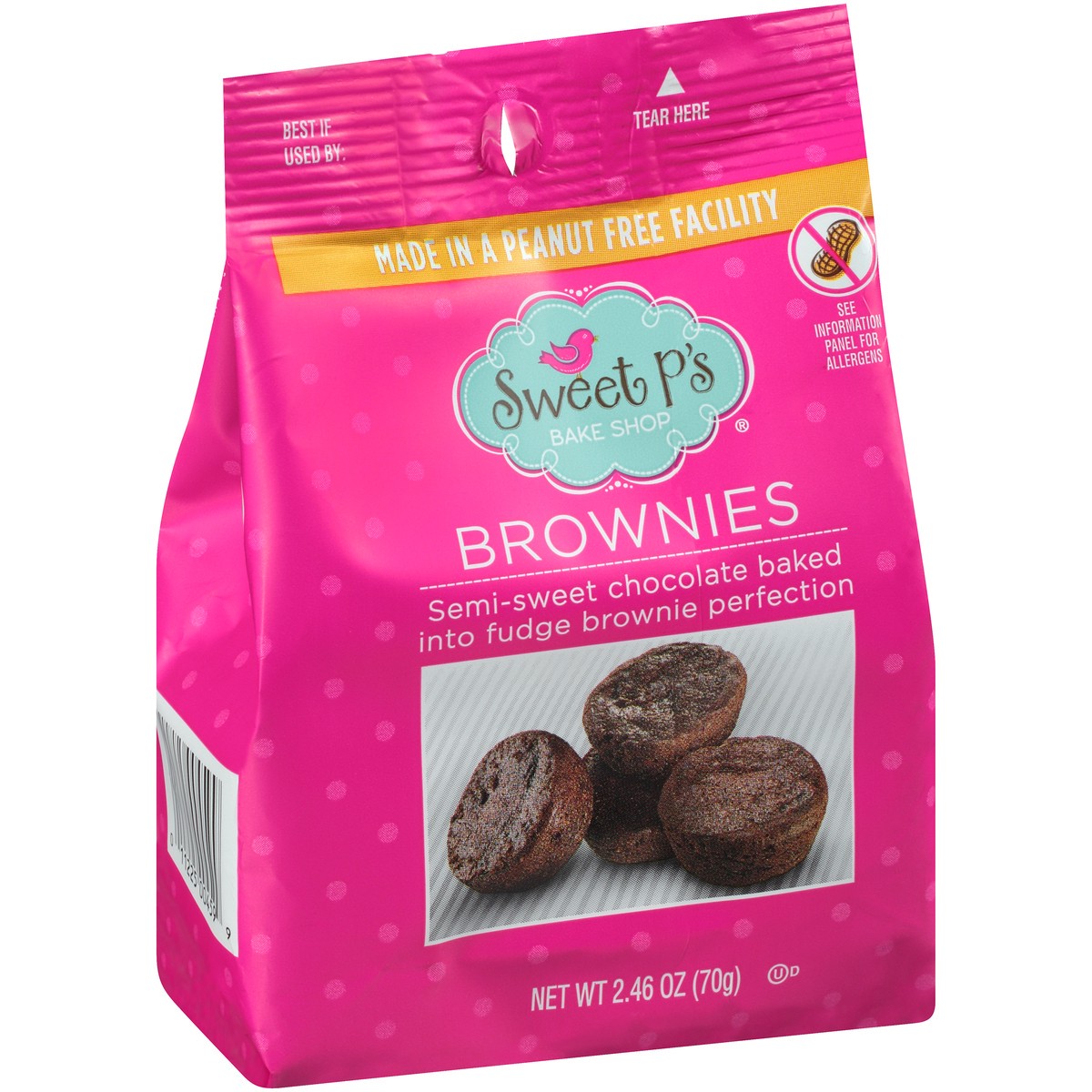 slide 5 of 10, Sweet P's Brownies, 2.46 oz