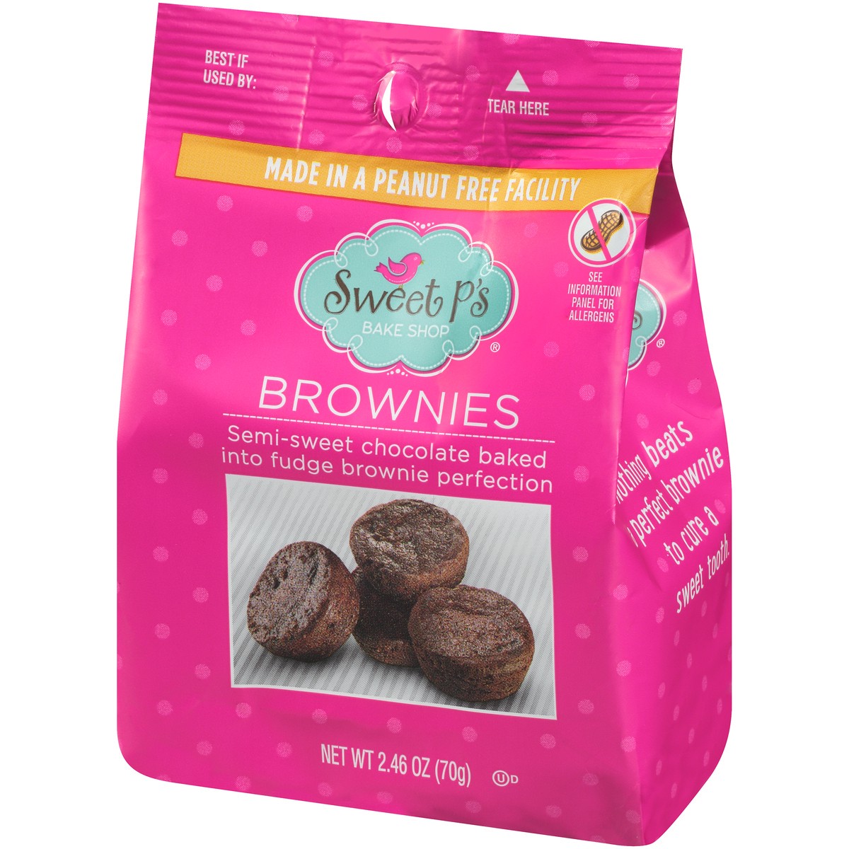 slide 8 of 10, Sweet P's Brownies, 2.46 oz