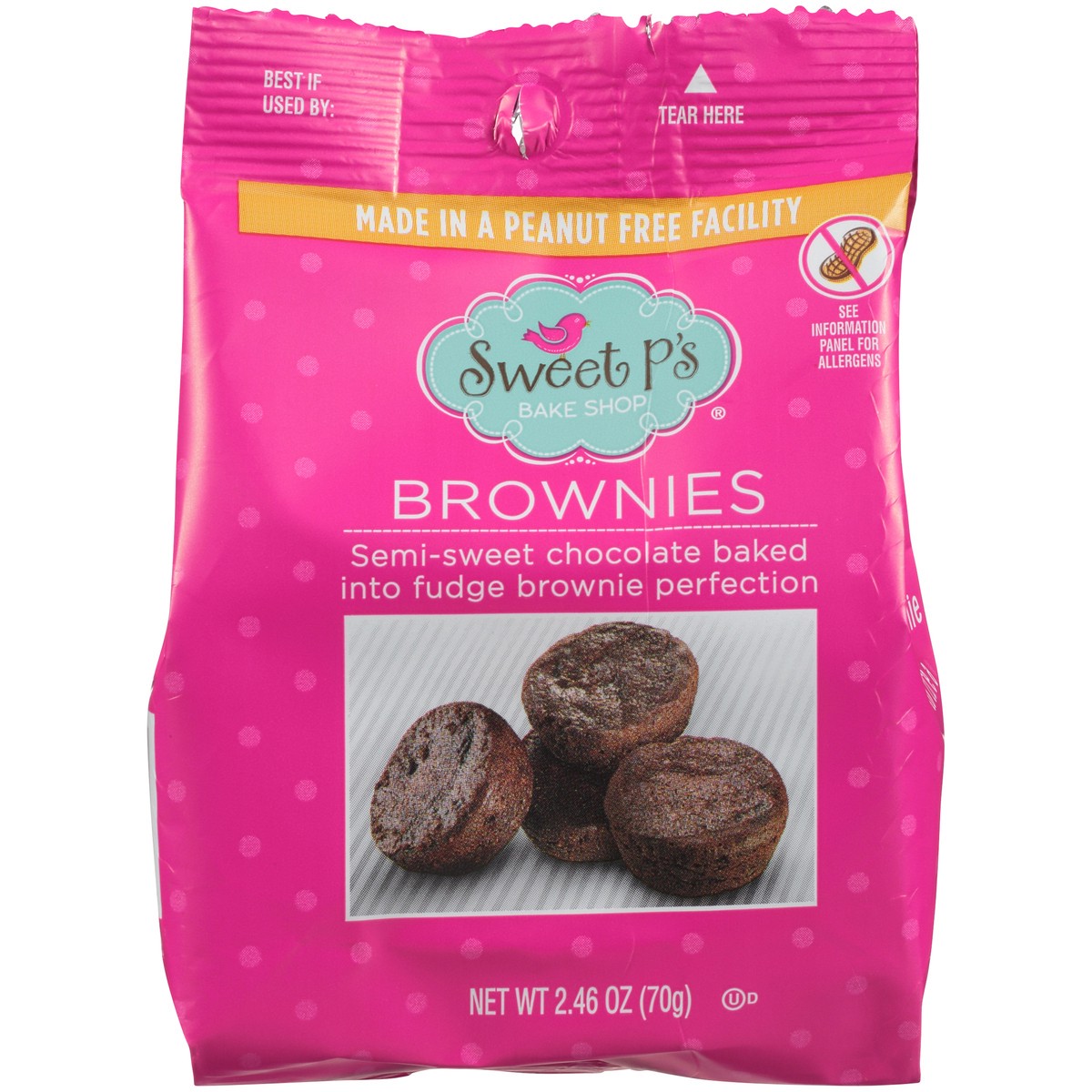 slide 10 of 10, Sweet P's Brownies, 2.46 oz