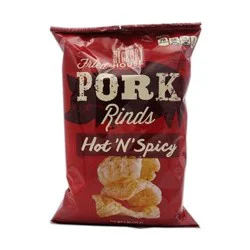 Hy-Vee Hickory House Fried Pork Rinds, Hot & Spicy