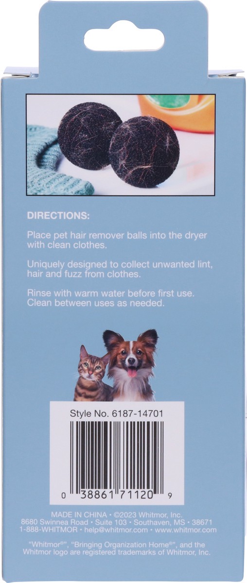 slide 5 of 10, Whitmor Pet Hair Remover Dryer Balls 2 ea, 2 ct