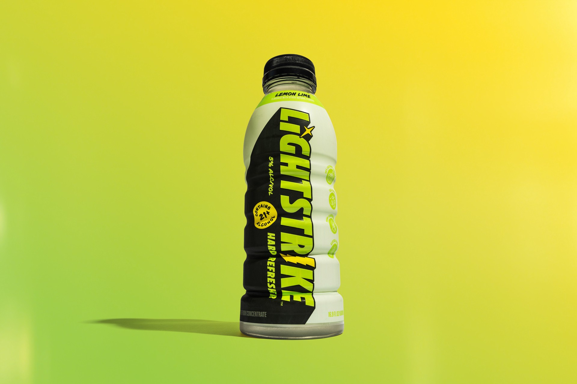 slide 3 of 4, Lightstrike Hard Refresher - Lemon Lime Single, 16.9 fl oz Bottle, 16.9 fl oz