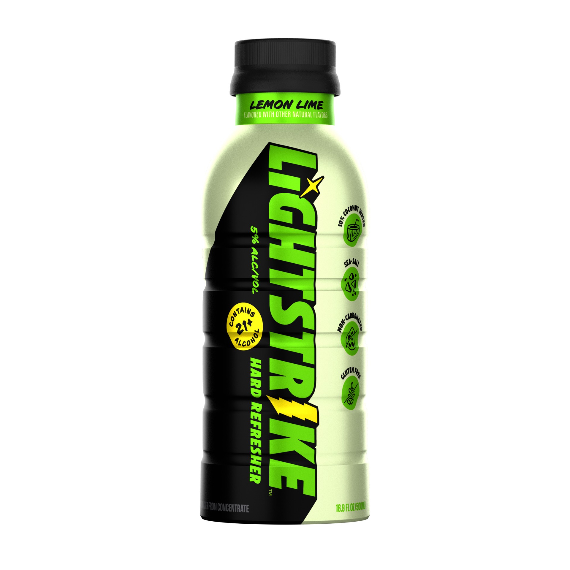 slide 2 of 4, Lightstrike Hard Refresher - Lemon Lime Single, 16.9 fl oz Bottle, 16.9 fl oz