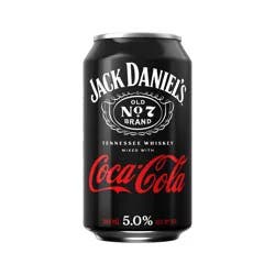 Jack Daniel's Mixed with Coca-Cola Tennessee Whiskey 4 - 355 ml Cans