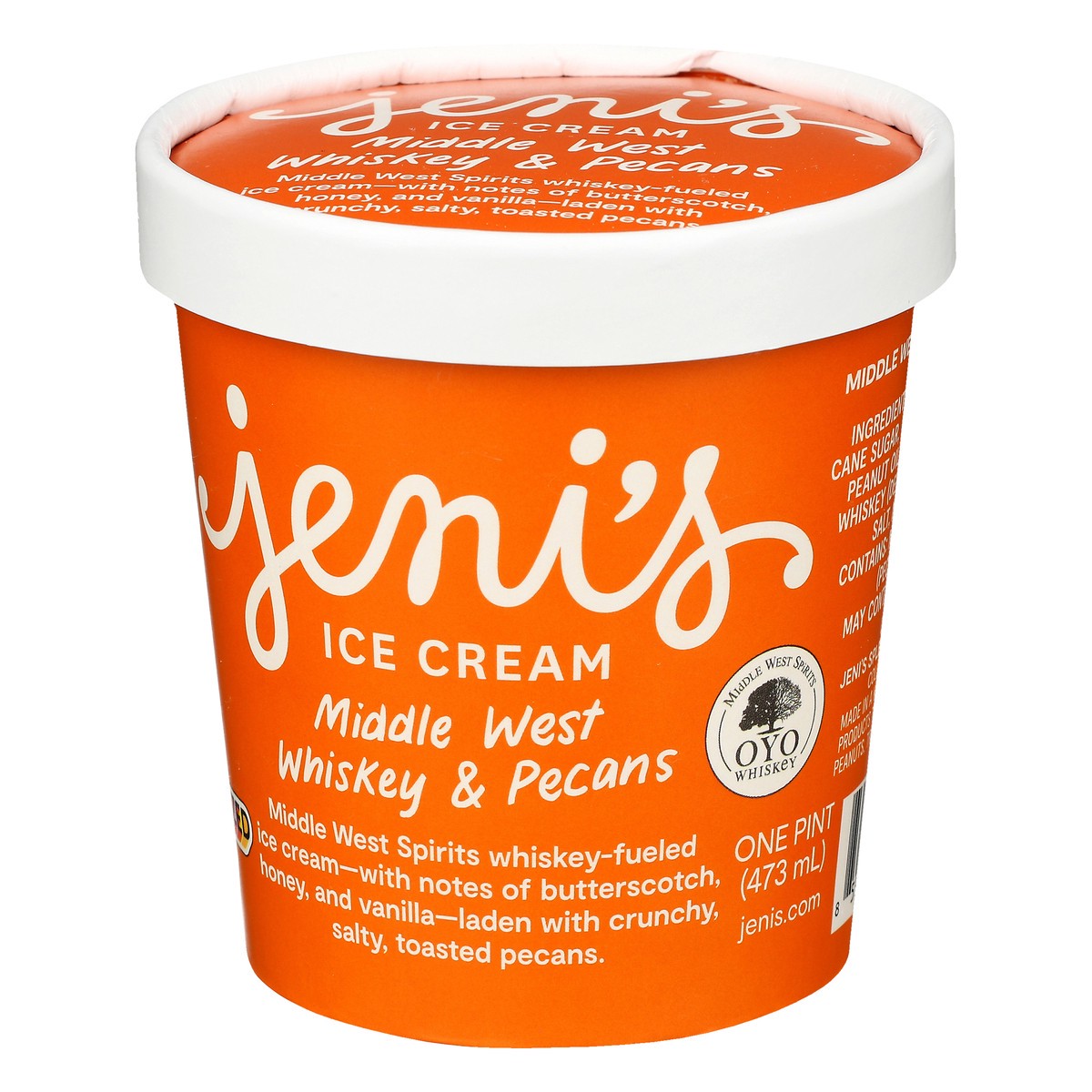 slide 10 of 10, Jeni's Middle West Whiskey & Pecan Ice Cream, 16 fl oz