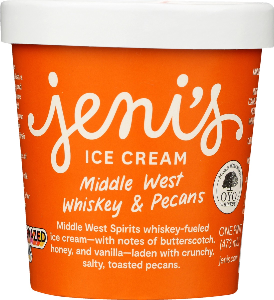 slide 7 of 10, Jeni's Middle West Whiskey & Pecan Ice Cream, 16 fl oz