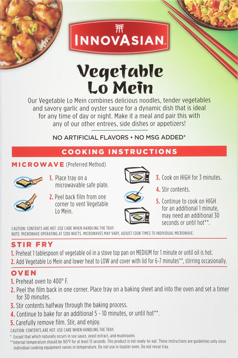 slide 6 of 9, InnovAsian Side Dish Vegetable Lo Mein 14 oz, 14 oz