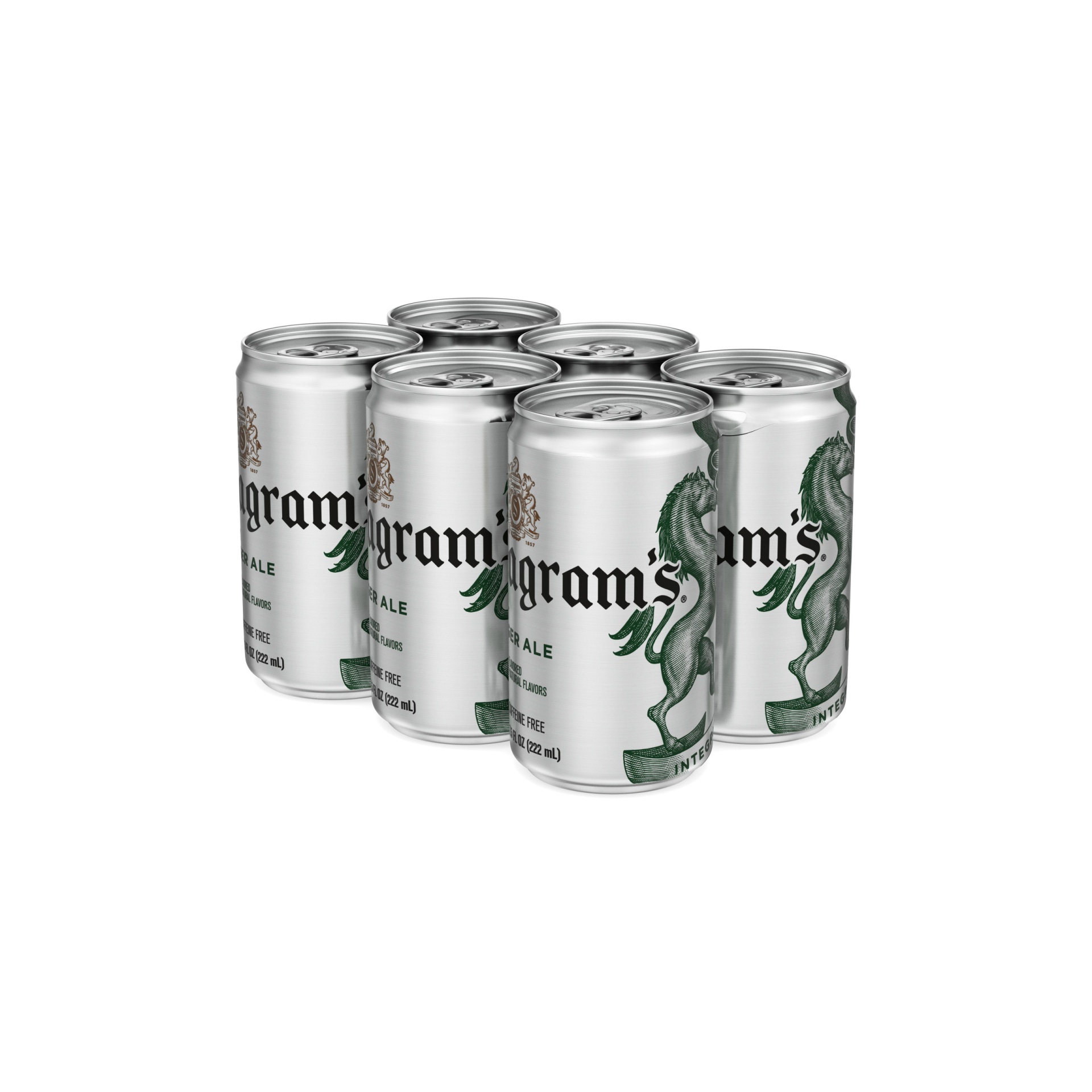 slide 11 of 12, Seagram's Zero Sugar Ginger Ale Cans, 7.5 fl oz, 6 Pack, 6 ct; 7.5 oz