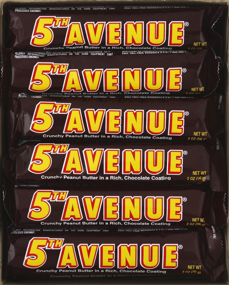 slide 2 of 6, 5th Avenue Candy Bars, 18 ct; 4 oz
