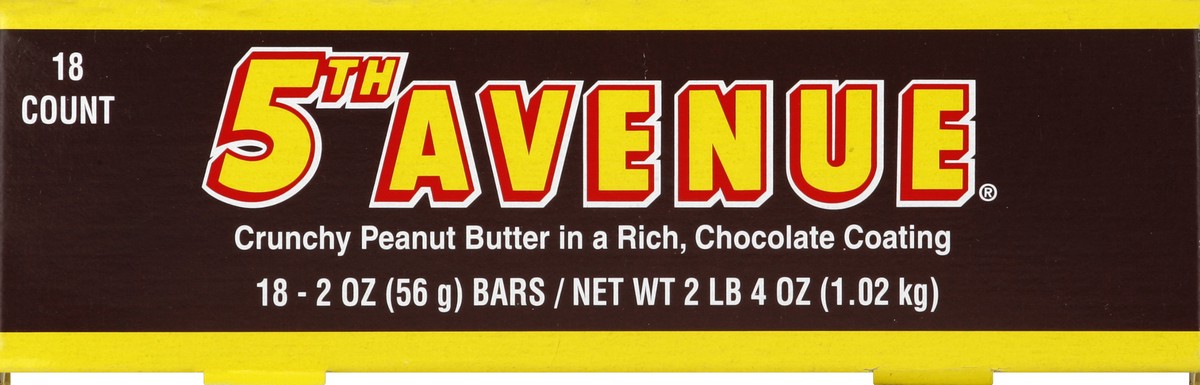 slide 6 of 6, 5th Avenue Candy Bars, 18 ct; 4 oz