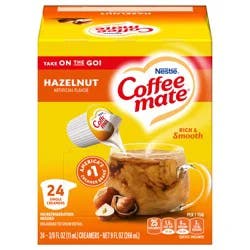 Coffee-Mate Nestle Coffee Mate Hazelnut Liquid Coffee Creamer Singles, 24 Count 9 fl oz.