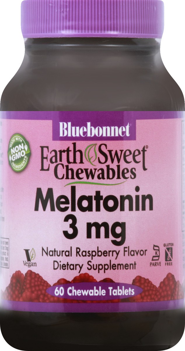 slide 1 of 7, Bluebonnet Nutrition Melatonin 60 ea, 60 ct
