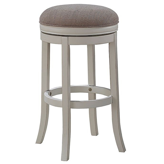 slide 1 of 4, American Woodcrafters Aversa Stool - White, 34 in