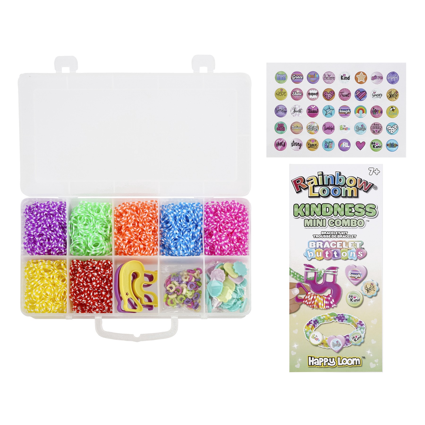 slide 2 of 4, Rainbow Loom Kindness Mini Combo Bracelet Kit, 2,282 ct