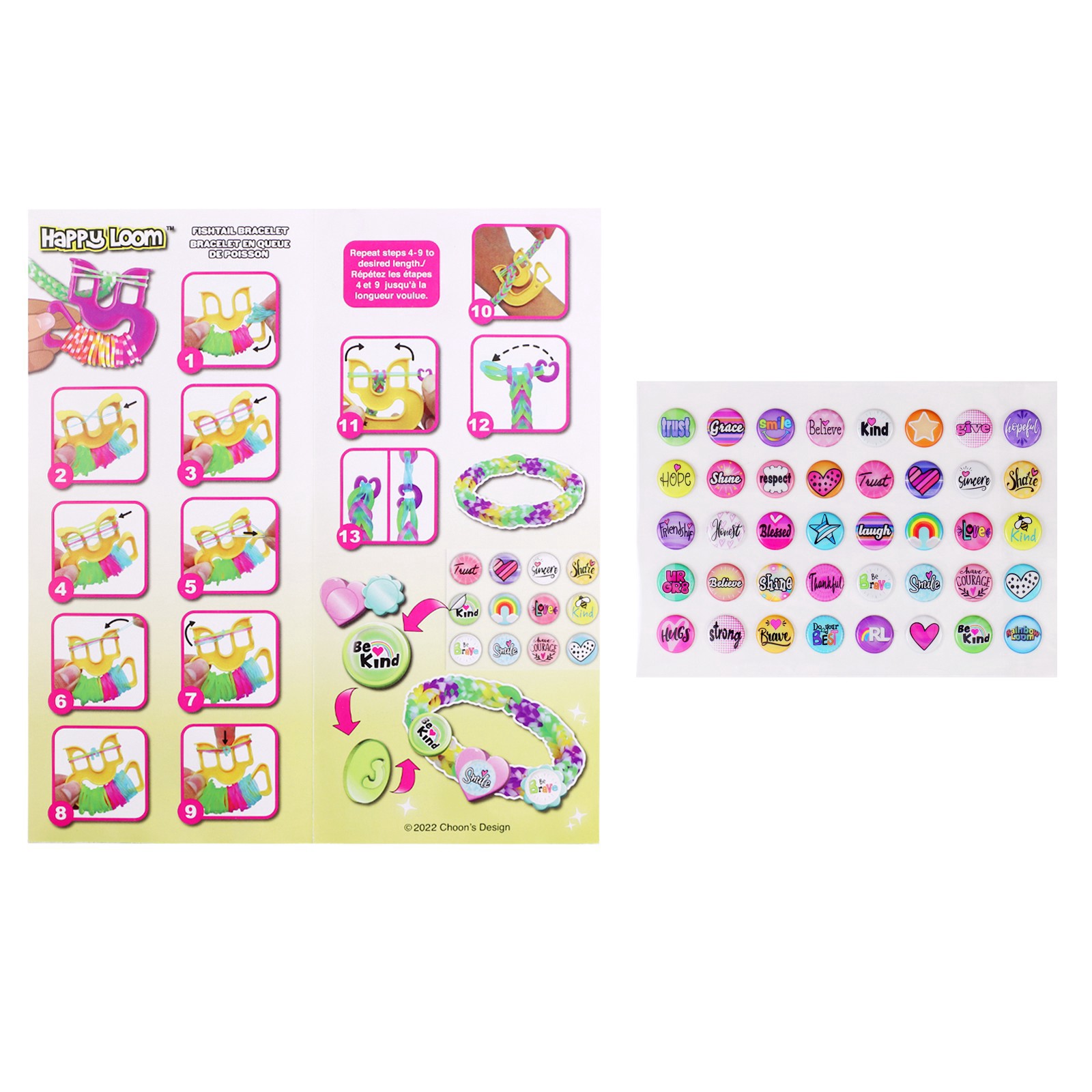 slide 4 of 4, Rainbow Loom Kindness Mini Combo Bracelet Kit, 2,282 ct