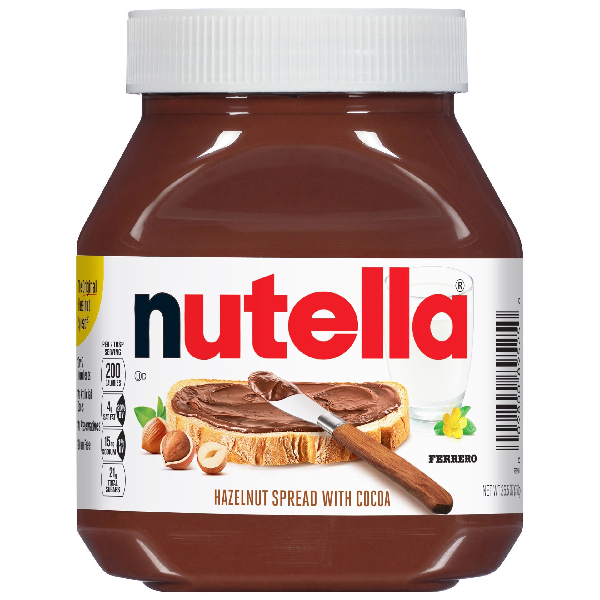 slide 1 of 5, Nutella Hazelnut Spread with Cocoa 26.5 oz, 26.5 oz