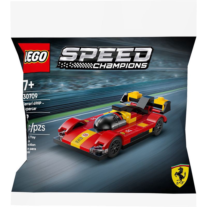 slide 2 of 5, LEGO Speed Champions Ferrari 499P - Hypercar Building Toy 30709, 1 ct