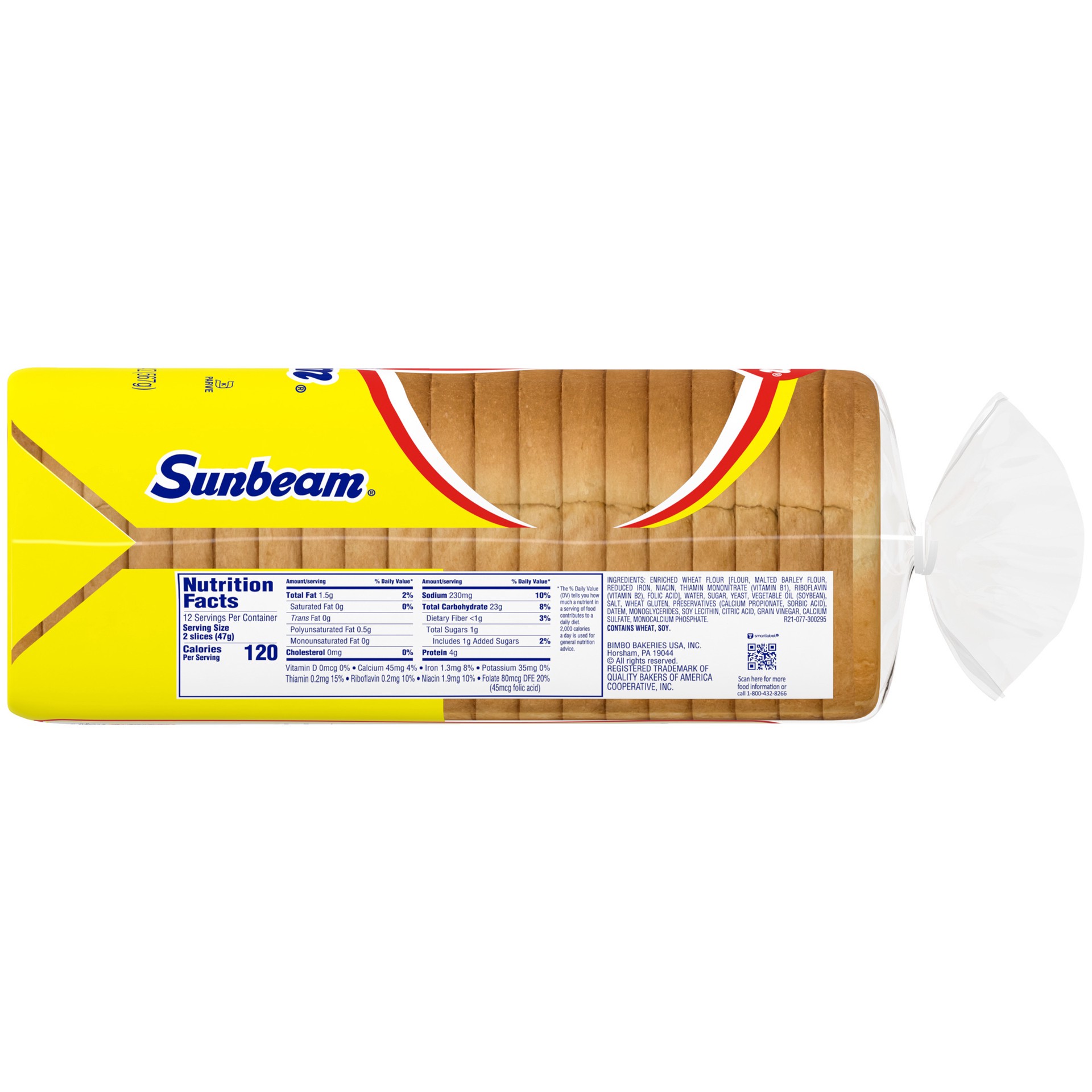 slide 5 of 5, Sunbeam Family White Bread, 20 oz, 1 ct