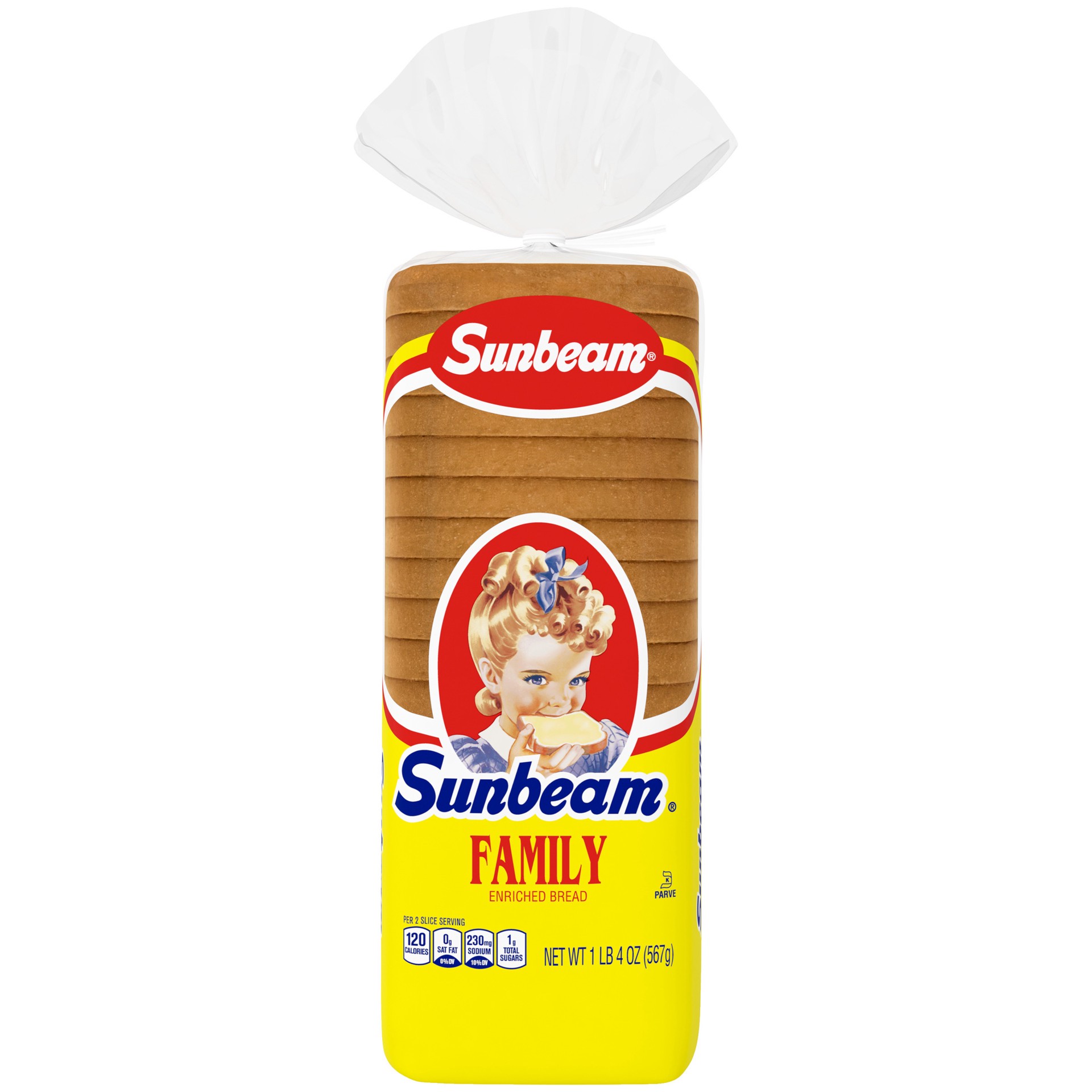 slide 1 of 5, Sunbeam Family White Bread, 20 oz, 1 ct