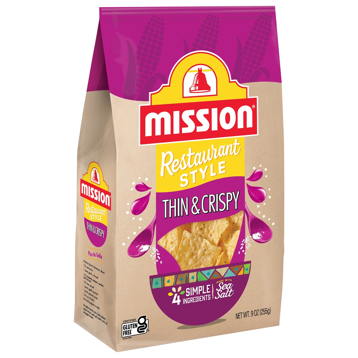 slide 5 of 5, Mission Thin & Crispy Tortilla Chips, 9 oz, 9 oz