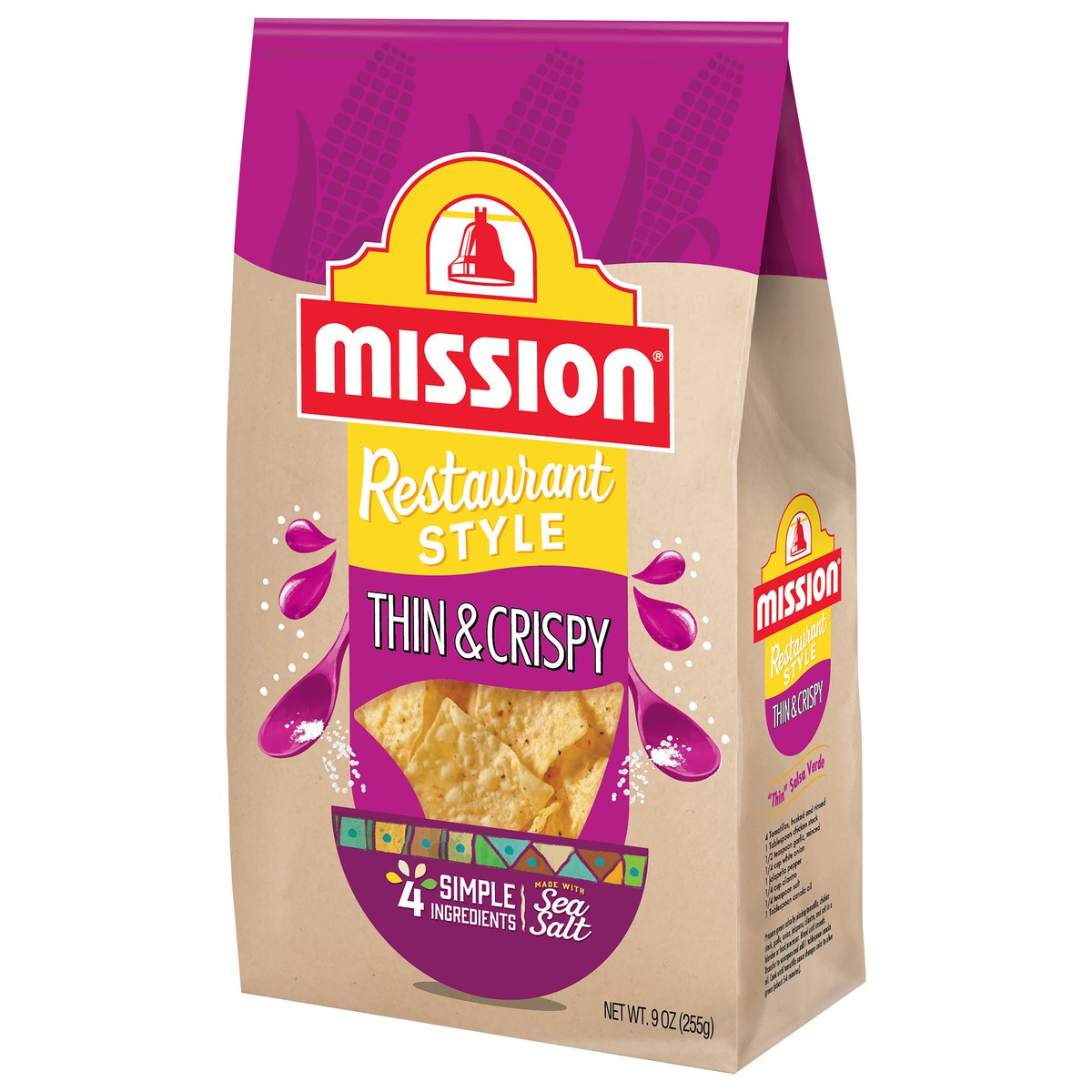 slide 2 of 5, Mission Thin & Crispy Tortilla Chips, 9 oz, 9 oz