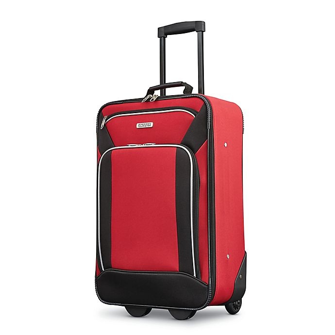 slide 2 of 7, American Tourister Fieldbrook XLT Luggage Set - Red/Black, 4 ct