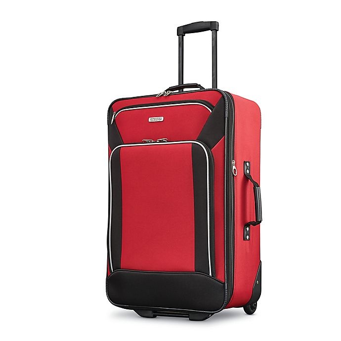 slide 3 of 7, American Tourister Fieldbrook XLT Luggage Set - Red/Black, 4 ct