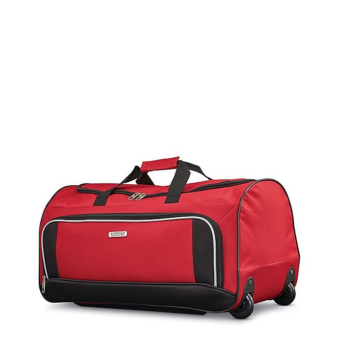 slide 4 of 7, American Tourister Fieldbrook XLT Luggage Set - Red/Black, 4 ct