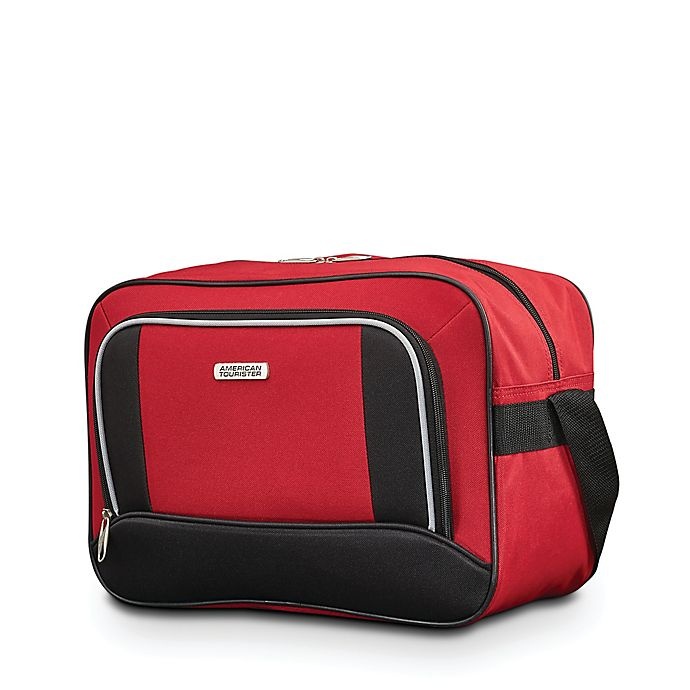 slide 5 of 7, American Tourister Fieldbrook XLT Luggage Set - Red/Black, 4 ct