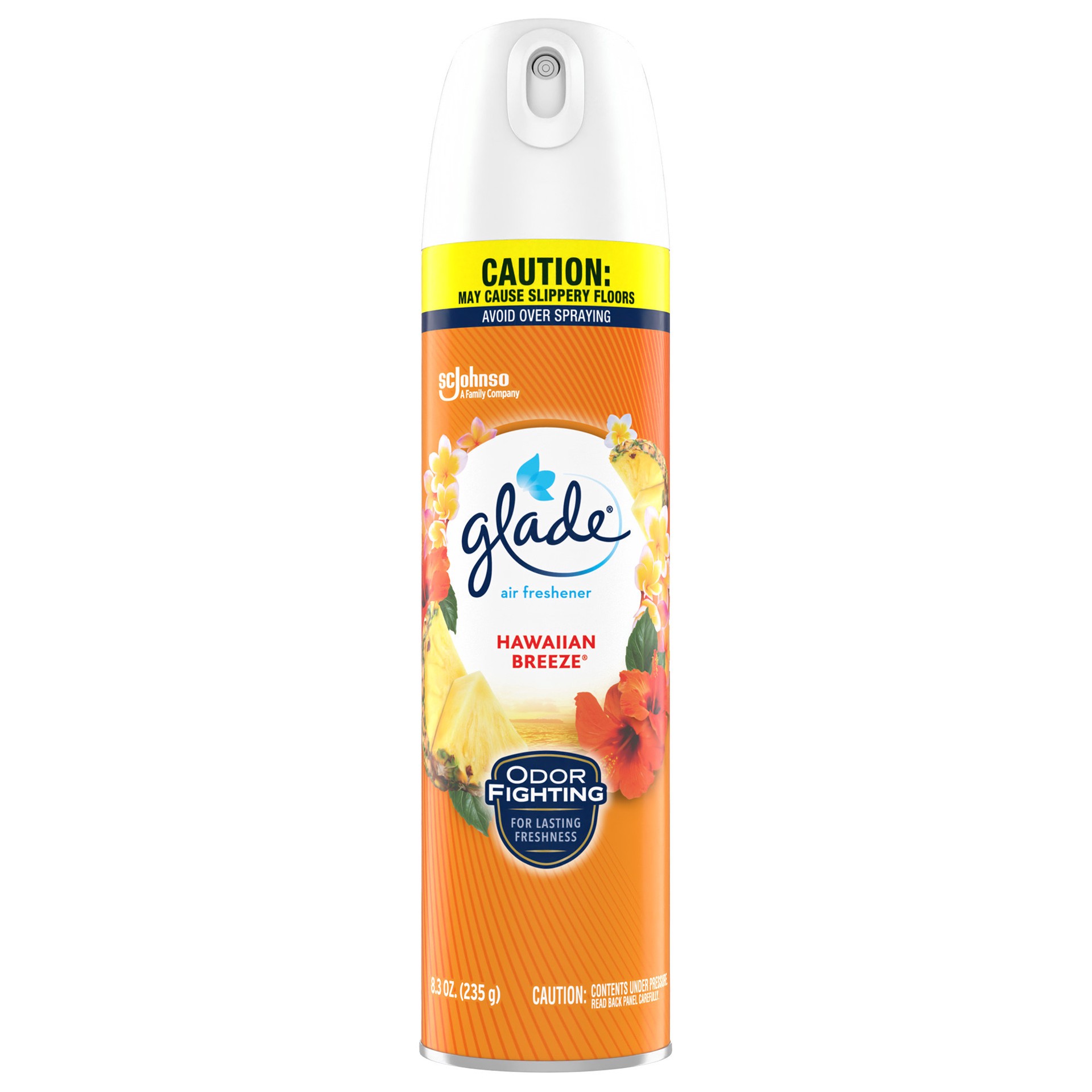 slide 1 of 1, Glade Aerosol Spray, Air Freshener for Home, Hawaiian Breeze Scent, Fragrance Infused with Essential Oils, Invigorating and Refreshing, with 100% Natural Propellent, 8.3 oz, 8.3 oz