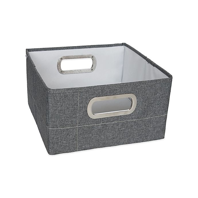 slide 1 of 2, JJ Cole Storage Box - Slate, 6.5 in