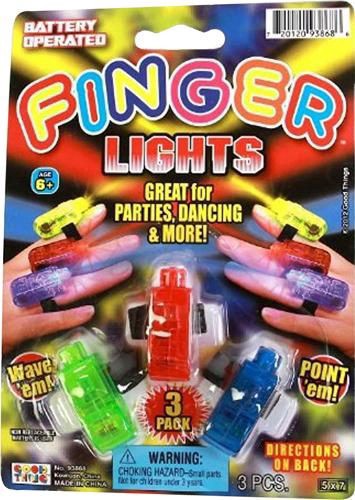 slide 1 of 1, Ja-Ru Finger Lights, 1 ct