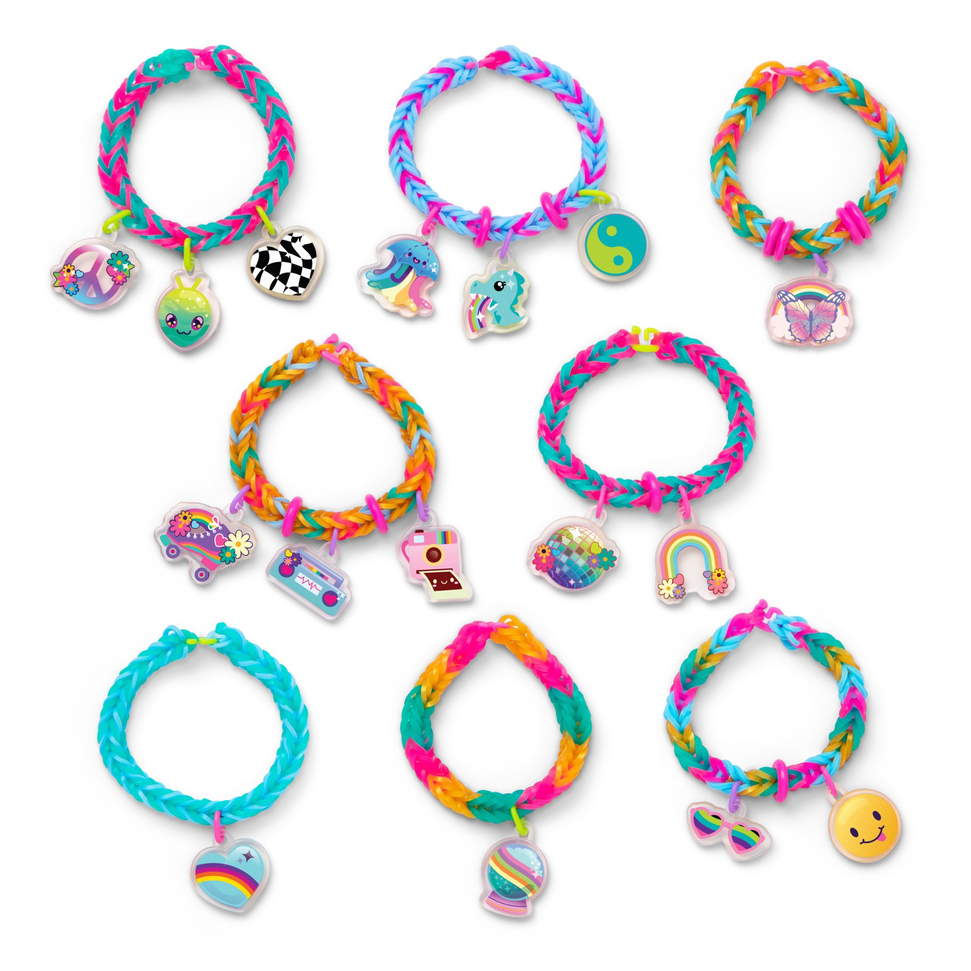 slide 4 of 4, Rainbow Loom Cutetique Fantastic Dreams Charm Bracelet Kit, 8 in x 1.5 in