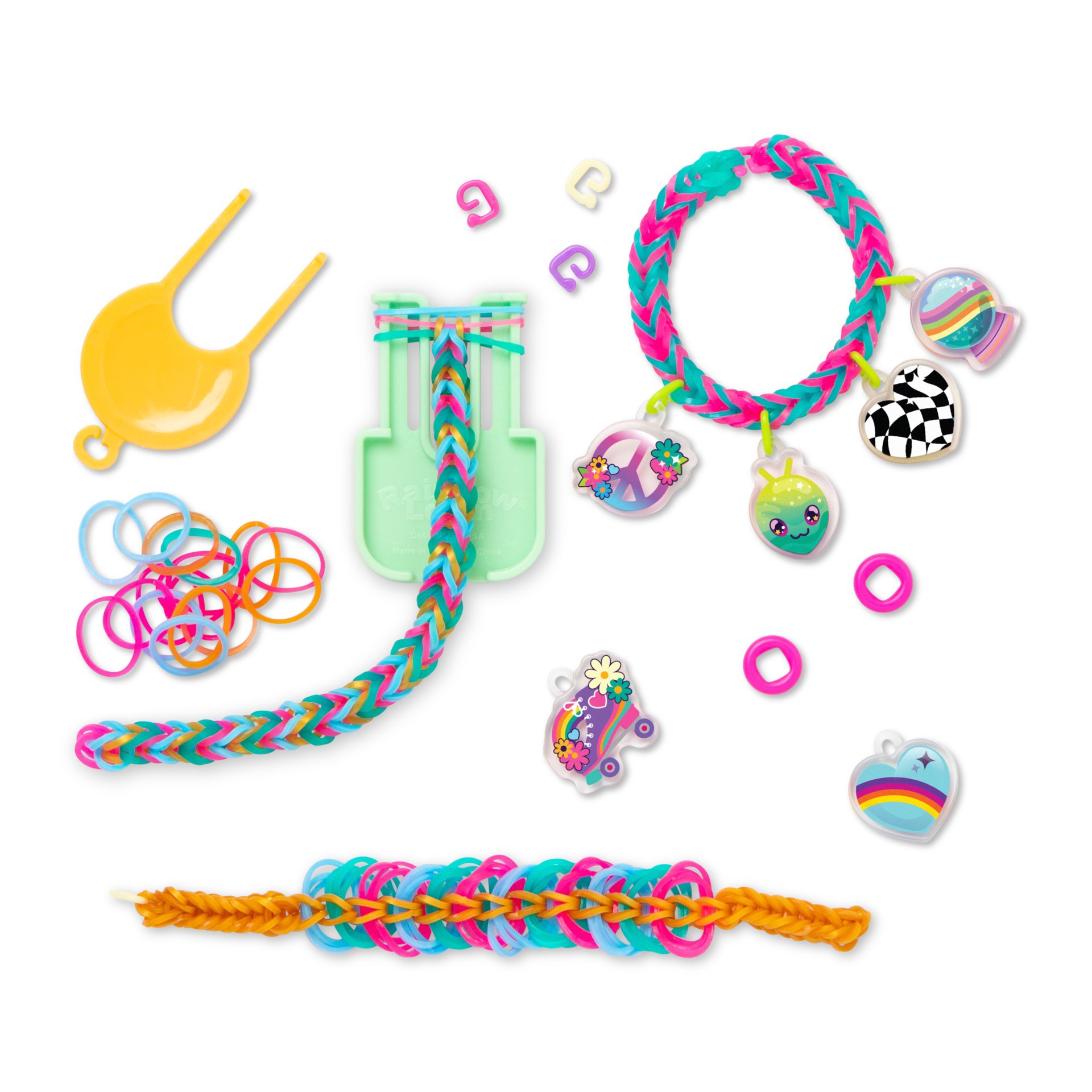 slide 3 of 4, Rainbow Loom Cutetique Fantastic Dreams Charm Bracelet Kit, 8 in x 1.5 in