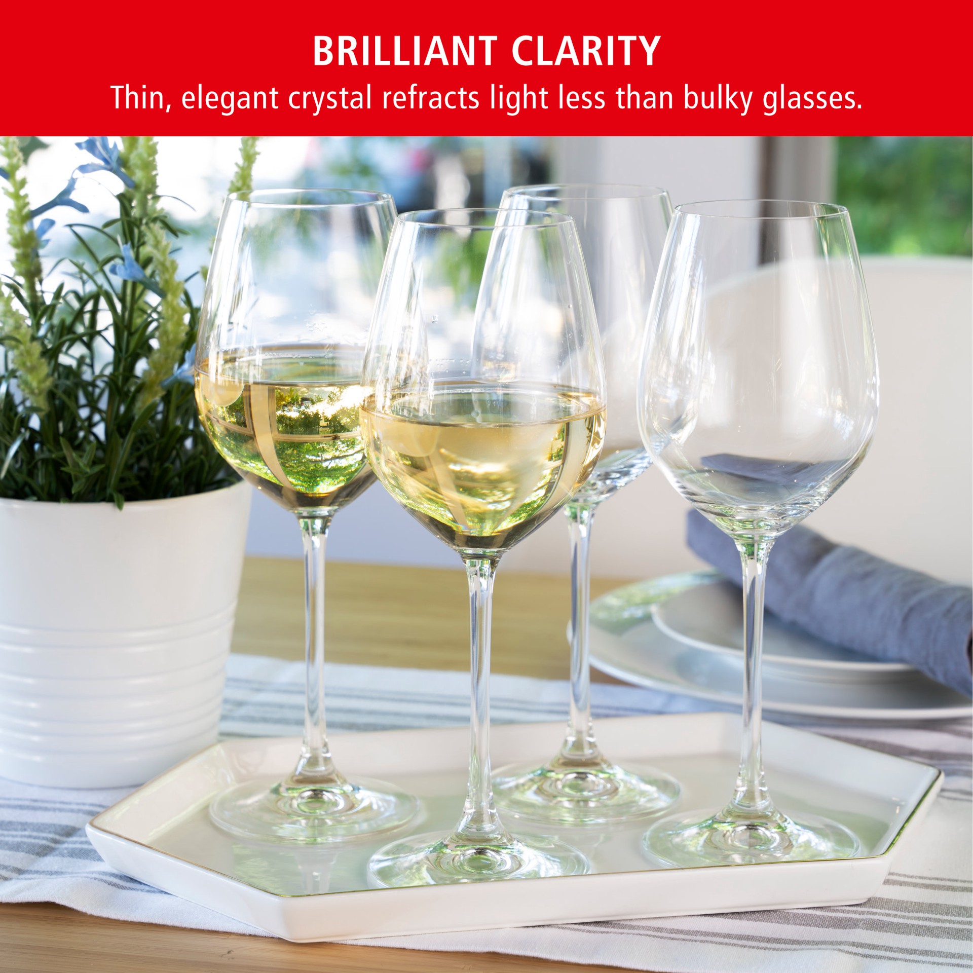 slide 2 of 5, Spiegelau Salute White Wine Glasses, Set of 4, European-Made Lead-Free Crystal, Classic Stemmed, Dishwasher Safe, Professional Quality White Wine Glass Gift Set, 16.4 oz, 4 ct