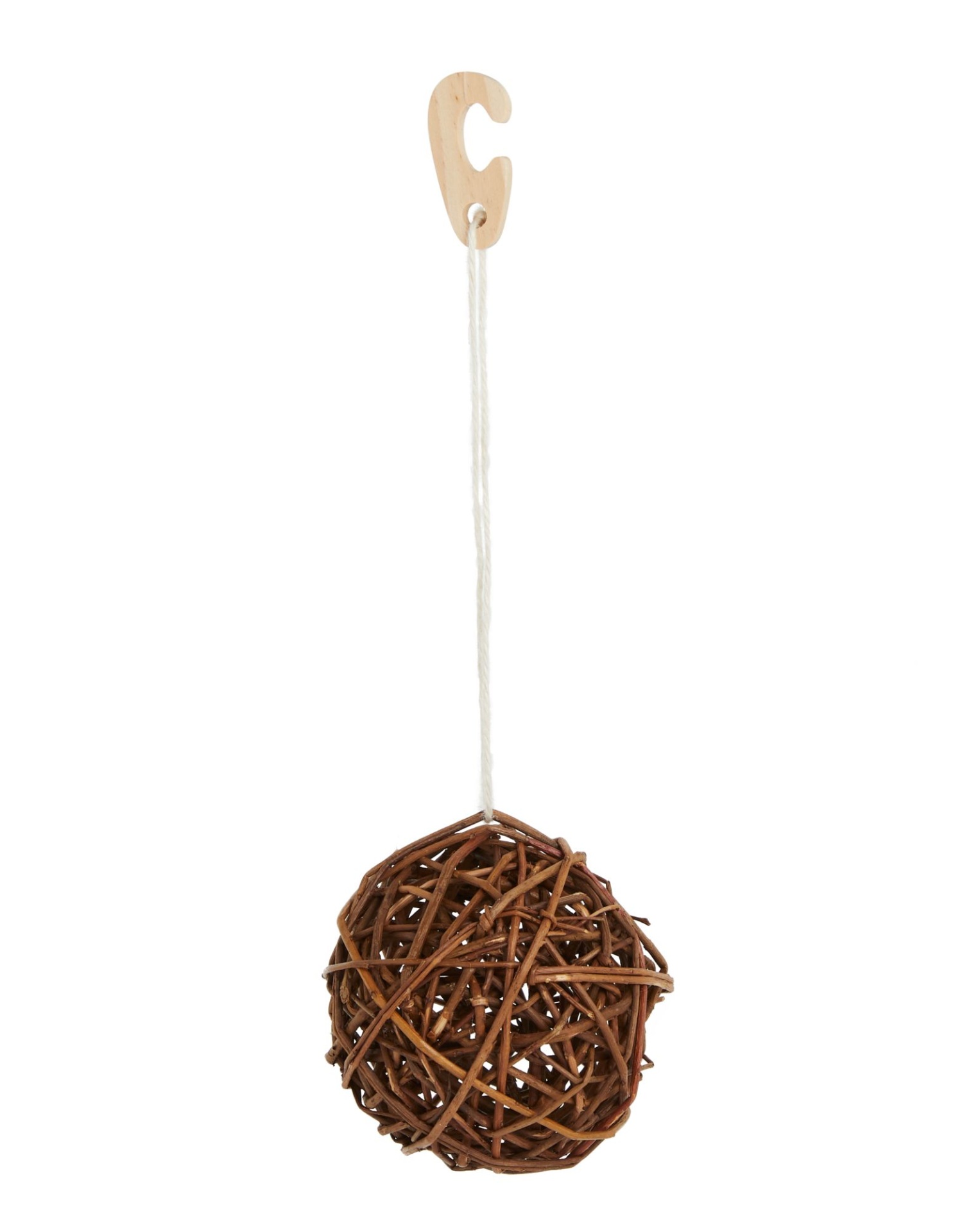 slide 1 of 1, Full Cheeks Small Pet Roll-A-Round Willow Ball Chew, 1 ct